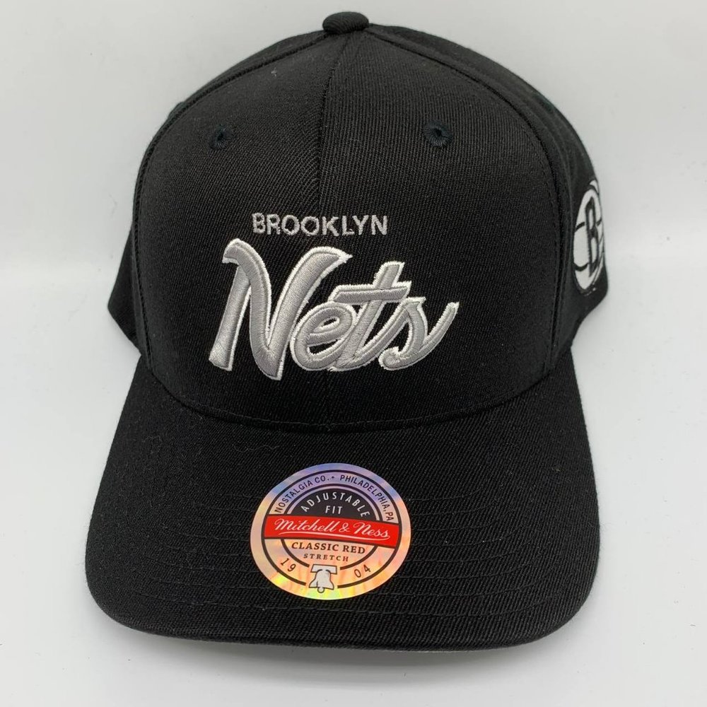 Brooklyn Nets NBA Mitchell & Ness Hat Stretch Adjustable Snapback Cap Men